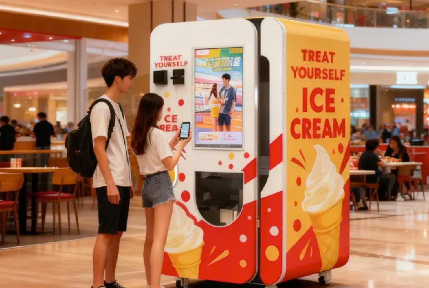 2025 場(chǎng)景化定制全自動(dòng)冰淇淋售賣(mài)機(jī)：跨業(yè)態(tài)引流的隱形盈利利器