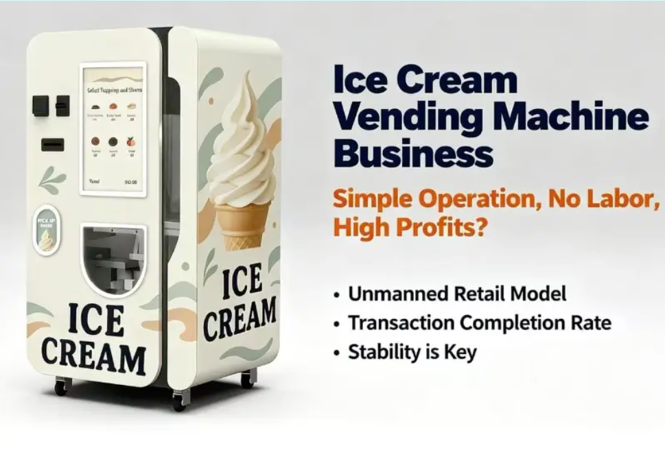 冰淇淋自動(dòng)售賣(mài)機(jī)生意盈利嗎？它到底適合哪些人？