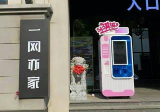 全自動(dòng)冰淇淋機(jī)，創(chuàng)意自助終端設(shè)備售賣機(jī)外觀設(shè)計(jì)